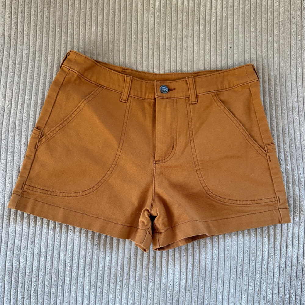 Patagonia Women’s Rust Brown Canvas Standup Shorts - Picture 2 of 6